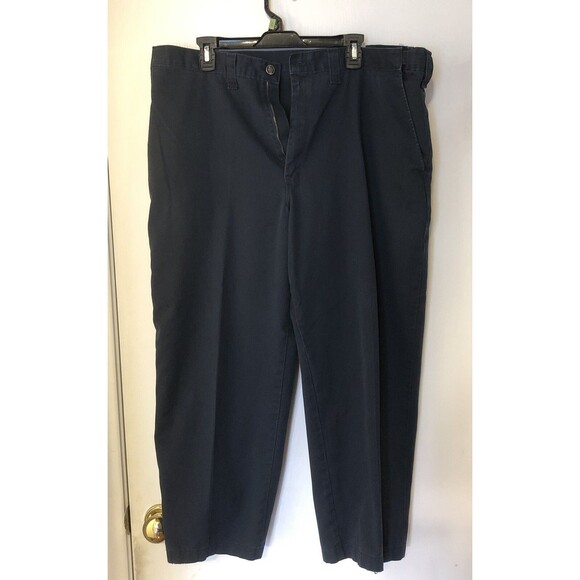 Dickies Dark Blue Stretch band pants Cell Phone Pocket 40 x 30 Used - Picture 1 of 5